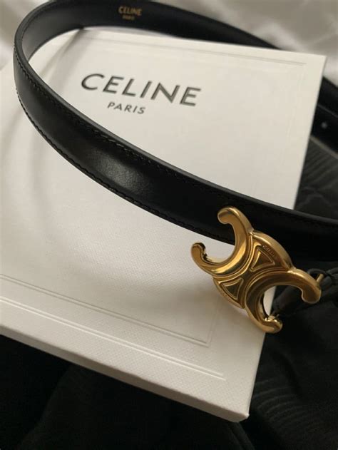 cream celine belt|celine belt used.